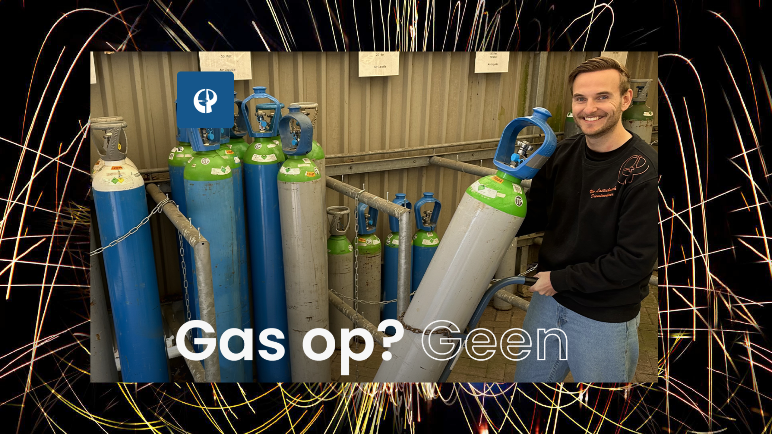 Een lege gasfles komt nooit gelegen.